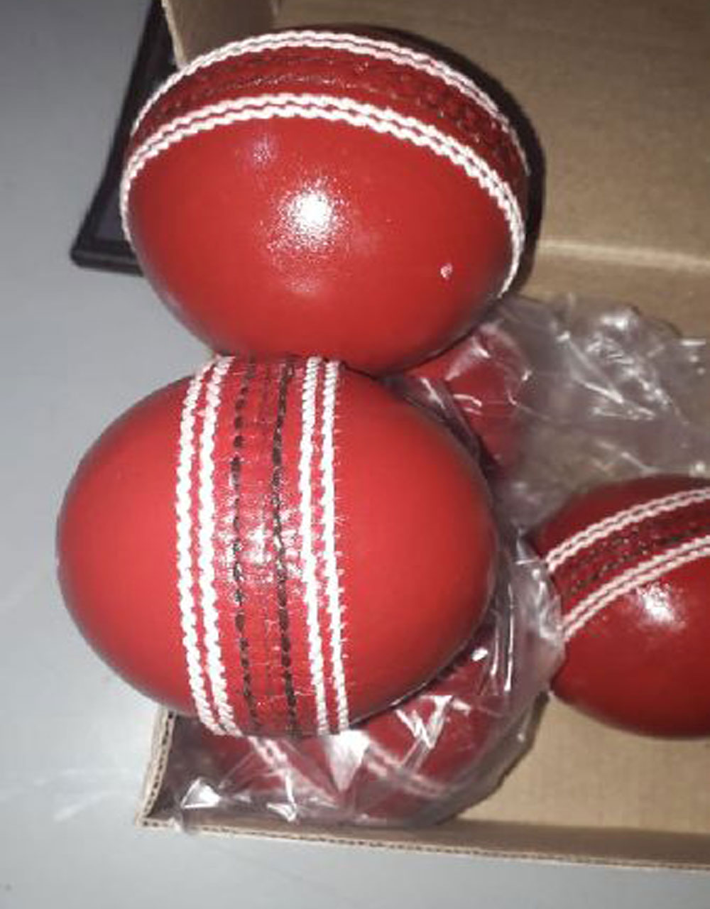 Red Cricket Leather Ball